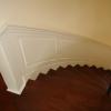 Curved Wainscoting Staircase Panel is made from PVC so that it will bend into the corner.