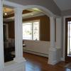 Raised panels and columns in a dining room in Oakdale Long Island, NY