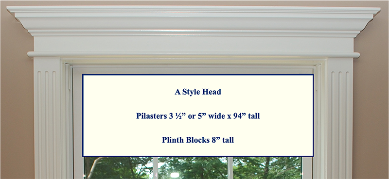 Pediment Head and Fluted Pilasters A Style