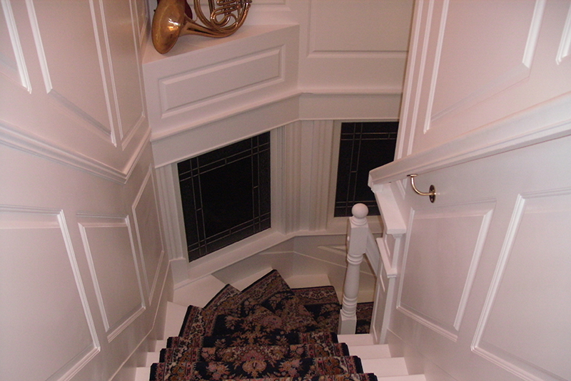 Staircase Foyer Wainscoting Ideas From Wainscoting America Customers