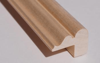 One piece construction Poplar Top Cap Molding is Custom manufactured for our wainscoting panels
