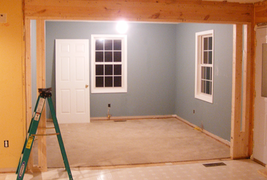 Wainscoting America Raised Panel Wainscoting Dining Room before the project begins - Summerfield NC