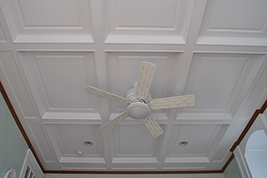 Custom Coffered Ceiling in a bedroom in Westerly Rhode Island