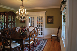 Beaded Raised Panel in a Dining Room in Closter New Jersey NJ