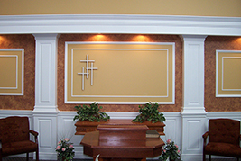 Wainscoting beaded raised panel in a TV Studio in Corinth ME, Maine.  Wainscoting Ideas by Wainscoting America