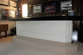 Classic Raised Panel Wainscoting for a Bar in North Brunswick New Jersey NJ
