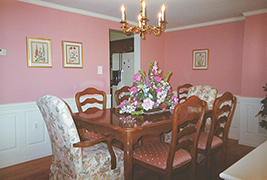 Classic Raised Panel Wainscoting in a Dining Room in Fairfax VA