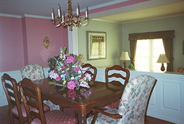 Classic Raised Panel Wainscoting in a Dining Room in Fairfax VA