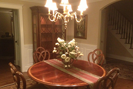 Classic Raised Panel Wainscoting in a Dining Room in Stamford CT