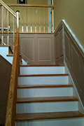 Staircase Wainscoting shown at a landing