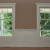 Classic Raise Panel Wainscoting with Custom Pediment Head and Fluted Pilasters.  Installed in Wolcott CT.