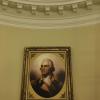 George Washington Portrait by Rembrandt Peale in Oval Office.  Replica Office by Oval Office Design LLC.
