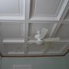 There are 9 coffered boxes in this bedroom ceiling.