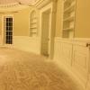 Wainscoting Side View in Oval Office. Replica Office by Oval Office Design LLC.