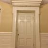 Oval office Door with Wainscoting Panels on Left and Right Sides.  Replica Office by Oval Office Design LLC.