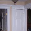 In tight areas pediment heads can be mitered in corners and the edges can be clipped off as desired.